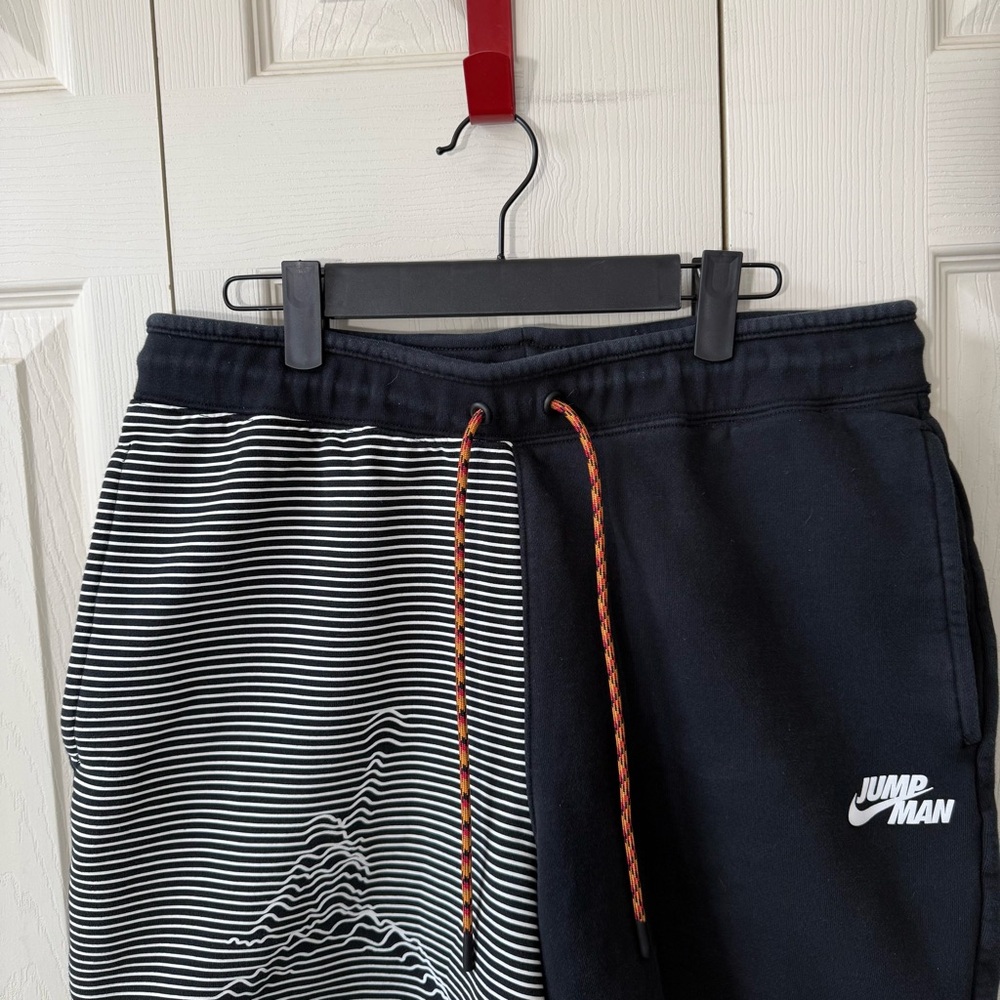 Nike Jordan Jumpman Fleece Shorts Black White Mens Size Medium - Picture 4 of 8
